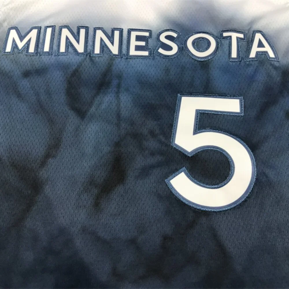 Mens Youths Kids Anthony Edwards Blue White Stitched Jersey - Picture 5 of 5